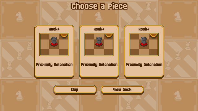 Add a chess piece to your deck! Add a chess piece to your deck!
