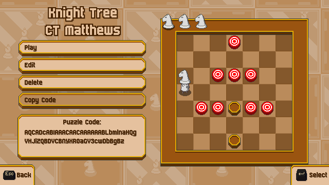 Chessplosion Puzzle: Knight Tree Chessplosion Puzzle: Knight Tree