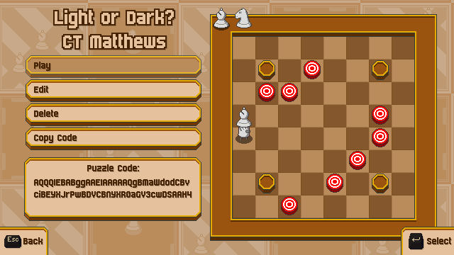 Chessplosion Puzzle: Light or Dark? Chessplosion Puzzle: Light or Dark?