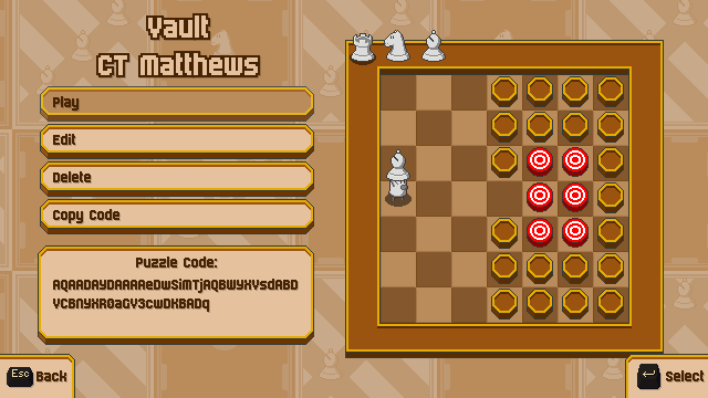 Chessplosion Puzzle: Vault Chessplosion Puzzle: Vault