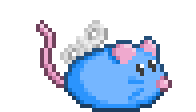 A clockwork mouse. Cat meow